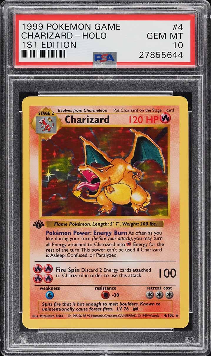 PSA 10 First Edition Charizard